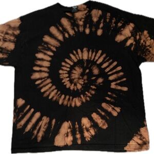 Black and Brown Tie-Dye Short Sleeve Tee